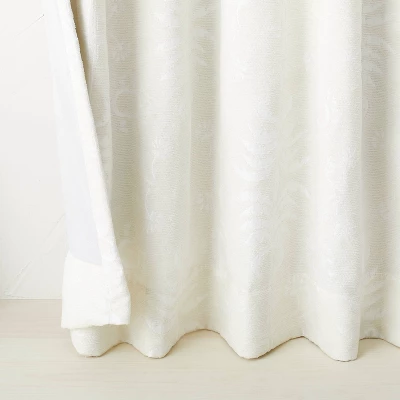 1pc Blackout Palm Frond Chenille Jacquard Window Curtain Panel - Opalhouse™ Designed With Jungalow™ 2 1pc Blackout Palm Frond Chenille Jacquard Window Curtain Panel - Opalhouse™ Designed With Jungalow™ - Image 2