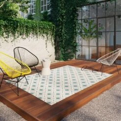 5' X 7' Quatrefoil Outdoor Rug Aqua - Opalhouse™ -Opalhouse Sales Store GUEST 1fa6f091 beb1 4fd7 b842 dadda40efd4a