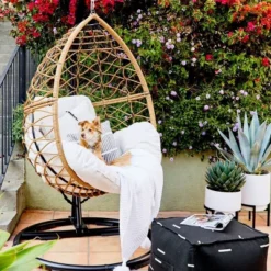 Britanna Patio Hanging Egg Chair - Natural - Opalhouse™ -Opalhouse Sales Store GUEST 4b072736 06c1 4fa1 8662 422f2020ef23