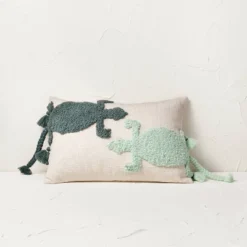 Two Lizard Punch Needle Lumbar Throw Pillow - Opalhouse™ Designed With Jungalow™ -Opalhouse Sales Store GUEST b928f6a8 8ca3 4efd 8799 466299a95a4e