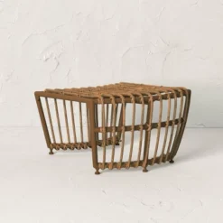 Topanga Club Chair With Ottoman - Blue/Brown - Opalhouse™ Designed With Jungalow™ -Opalhouse Sales Store GUEST bb0fc57f 6257 4edf bee0 36cd1ab7978e