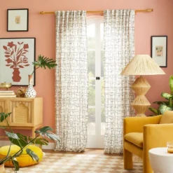 1pc Light Filtering Embroidery Bridges Window Curtain Panel White - Opalhouse™ Designed With Jungalow™ -Opalhouse Sales Store GUEST cc3504b0 8e79 4236 8d8b 7dc946df2b57 1