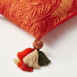 14"x20" Oblong Embroidered Leaf Pattern Accent Pillow Rust - Opalhouse™ Designed With Jungalow™ 5 14"x20" Oblong Embroidered Leaf Pattern Accent Pillow Rust - Opalhouse™ Designed With Jungalow™ -Opalhouse Sales Store GUEST d63fc097 241b 42e6 a759 c0f0cd01ee03