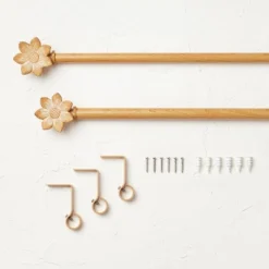 Flower Faux Wood Curtain Rod Natural Wood - Opalhouse™ Designed With Jungalow™ 6 Flower Faux Wood Curtain Rod Natural Wood - Opalhouse™ Designed With Jungalow™ -Opalhouse Sales Store GUEST f708ce89 3ca5 424d 80e2 a01cb7dd58aa